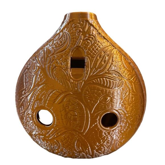 Unique Metallic Copper Filigree Ocarina Set – The Perfect Gift for Music Lovers! - Picture 3 of 5
